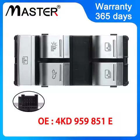 Chrome Electric Window Regulator Switch Button 4KD959851E for Audi A6 A6L 2019-2022 S6 RS6 A RS7 Q5 