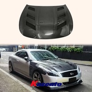 For Infiniti G37 2 Door (Coupe Only) KZ Style Carbon Fiber Front Hood Bonnet