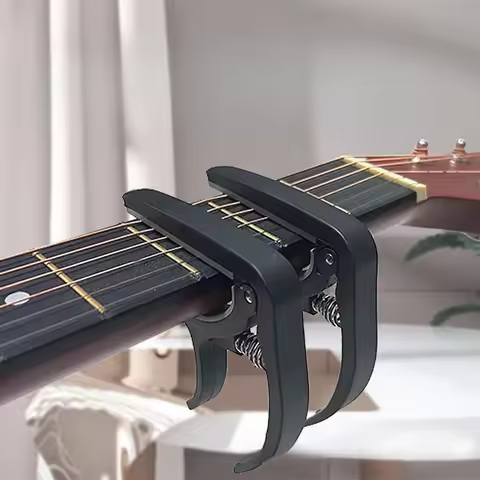 Universal 6 String Guitar Capo Tuning Clamp for Acoustic Electric Bass Ukulele
