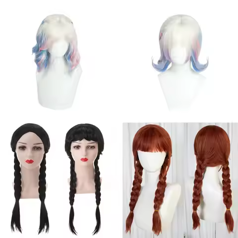Addams Family Wednesday 2 Enid Sinclair Cosplay Wig Halloween Carnival Cosplay Costume Wig For Women