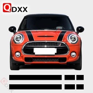 Car Hood Sticker Bonnet Stripes Engine Cover Band Rear Vinyl Decal For MINI Cooper F56 R56 F55 F57 R