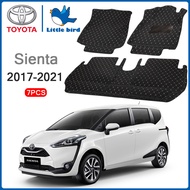 Little Bird พรมปูพื้นรถยนต์ โรงงานผลิตของไทย Toyota Sienta 2017-2021 การรับประกันคืนสินค้าภายใน7วัน 