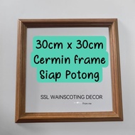 30Cm x 30Cm Ikea Cermin Lots  Frame , Ikea Wall Mirror , Wainscoting Grand Mirror