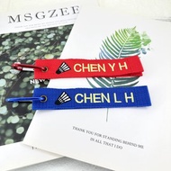M55-訂製刺繡姓名吊牌 羽球隊 背包吊牌 鑰匙圈 客製化