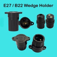 E27 B22 Wedge Lamp Bulb Holder B22 Adapter/ Market Bulb Lamp Holder/