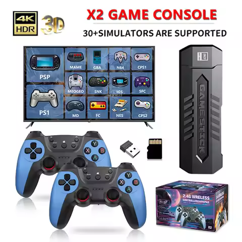 X2blue Game Console Double Connection To Play Wireless High Definition Video Ga me Console Home Gam 