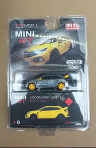 Minigt Mini GT 1:64 No.8 Honda civic TYPE R FK8 Phoenix Yellow Mijo Exclusive CHASE Car