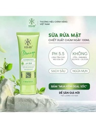 Sữa rửa mặt sạch sâu dưỡng ẩm ngừa mụn chiết xuất chùm ngây KOLAN 100ml - Mẫu mới