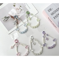 DFF XH High-quality translucent acrylic crystal bow star pendant bubble beads beaded mobile phone ch
