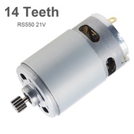 RS550 DC Motor 21V 8.2mm 14 Teeth Gear Micro Motor RS 550 28000RPM Electric Saw Motor for Mini Recha