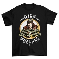 Tomoinc Men's Rock Band T-Shirt ACDC - Hight Voltage Af82