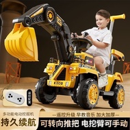 Excavator Toy Car Children's Excavator Digger Toy Rechargeable Large Ride-On Excavator Construction 
