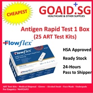 Last few pcs [Cheapest] Bundle of 2 boxes (50 Test Kits) of 25 FlowFlex Test Kits per box SARS CoV 2 Antigen Rapid Self Test Nasal (ART) Covid 19 Test Kit, Covid Test Kit