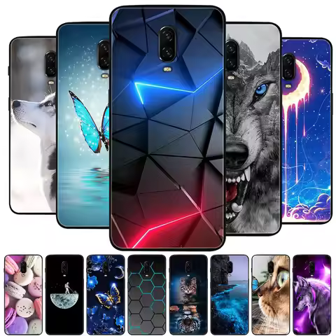 For Oneplus 6 6T Case Silicone Soft TPU Phone Cover for One plus 6T 6 Case Bumper Oneplus6 1+6 6t Ca