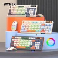 WYNEX RAIKU T98 Keyboard, Backlight  Lighting Keyboard Mouse Set,  98 Key Layout USB Connection Rain