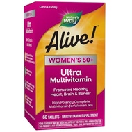 Nature’s Way Alive Women’s 50+ Ultra Potency Multivitamin, 60 Tablets