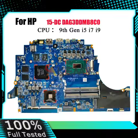 For HP Omen 15-DC DAG3DDMB8C0 Laptop Motherboard With i5 i7 CPU GTX1650 4GB GPU Tested OK