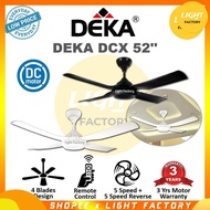 DEKA DCX 52 Reverse Function Remote Control Ceiling Fan