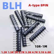 10PCS Commoned Resistor Network Array A type 8PIN A08 122 1.2K 152 1.5K 202 2K 272 2.7K 332 3.3K 472