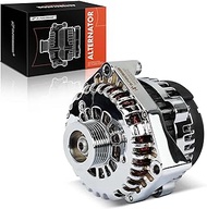 A-Premium Alternator Replacement for GM LS Truck AD244 Style 1999-2006, Chrome, 12V 220A, Serpentine