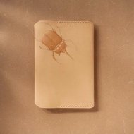 義大利植鞣革護照筆記本皮夾