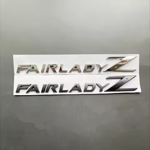 3D Metal Fairlady Z Logo Letters Badge Car Trunk Sticker For Nissan 350Z Z30 300Z Z32 Z33 Fairlady Z