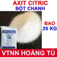 25 KG BAG - Lemon Powder, Sour Powder, Citric Acid (C6H8O7) for Baking, Candy, Cleaning