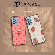 Samsung A32 5G - A52 5G - A72 5G Case - Samsung Case With Strawberry Printed - TPU Back