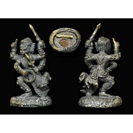 Phra Hanuman Seekorn Phaengrit Roon Krobsian Phralak Ner Nawaloha  四臂一手指天显神威哈努曼，第一期九宝铜材质 2549Be（2006