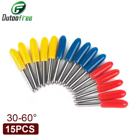 15PCS/lot 30 degree 45 degree 60 degree summa D blade cutting plotter vinyl cutter blade summa needl