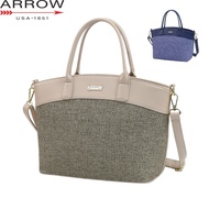 Arrow Ladies Synthetic Leather Multi Compartment Handbag with Structured Base
