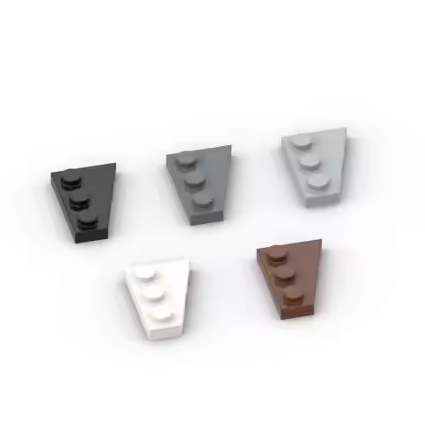 MOC 10PCS 43723 Wedge 3x2 Left Building Blocks Plate Board Brick Particle Puzzle Educational DIY Toy