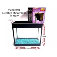 *Value Buy* [S Size] Desktop Plasma Aquarium Set (Come With Color Sand and Power Filter)