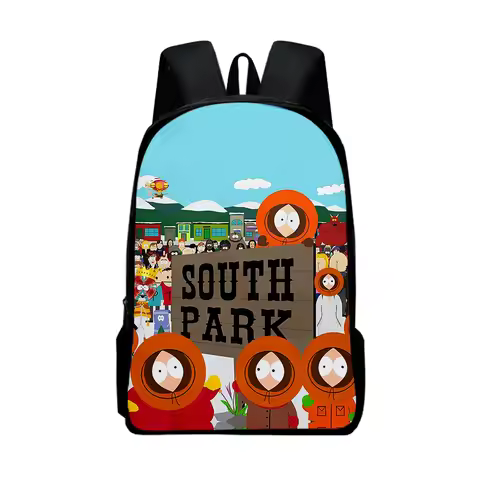 New 3D South Park South Park backpack for elementary school students, cartoon style for both men and