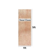 [1ft/1.5ft/2ft x 5ft] Papan Plywood / Solid Plywood 8mm 12mm