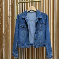 Jeans jacket denim jacket women woman girls 2nd street pl prelov pre loved