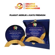 Creasov - Wooden Acrylic Plaque, Vandel Charter, Graduation Plaque, Custom Acrylic Award, Thick Prem