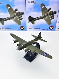 Ready Stock 1/144 World War II B-17 US Army B17 Bomber Alloy Simulation Static Finished Product Airp