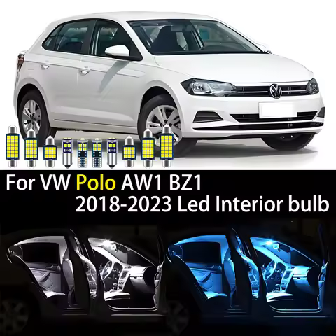 For VW Volkswagen Polo MK6 VI AW1 BZ1 2018 2019 2020 2021 2022 2023 Car LED Interior Light lamp Auto