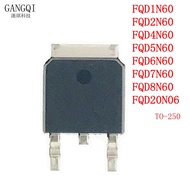 10PCS FQD1N60 FQD2N60 FQD4N60 FQD5N60 FQD6N60 FQD7N60 FQD8N60 FQD20N06 TO252 1N60C 2N60C 4N60C 5N60C