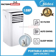 Midea 1.0hp Portable Air Conditioner / Aircond / Air Cond (MPH-09CRN1)