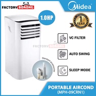 Midea 1.0hp Portable Air Cond / Aircond / Air Cond (MPH-09CRN1)