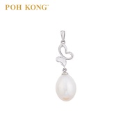 POH KONG 375/9K White Gold Butterfly Pearl Pendant