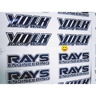 STICKER VOLK RAYS ORIGINAL TE37 8PCS