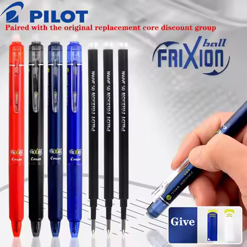 Pilot Frixion Pen Erasable Gel Pen Set 0.5/0.7mm Original Replaceable Refill Japanese Stationery Off