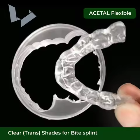 Clear Color Dental Snap On Smile Materials CAD CAM Open System Flexible PMMA Blocks Acetal Disc