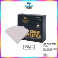 V60 Filter Paper 02 V60 Drip Coffee Filter 3-4 Cups Contents 100 PCS