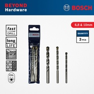 BOSCH 3pcs CYL-2 Masonry Drill Bit Set (6,8 &amp; 10 mm) - 2608578124