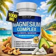 Magnesium Complex Toplux 1000mg – 8 Types Magnesium Supplement (90 Veg Capsules)