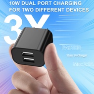 1/5/10pcs Dual USB Power Adapter AU Plug Wall Plug 5V Charger 2-Port Aus USB Plug 5V/2.1A Adapter Fo